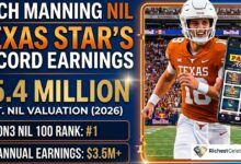 Arch Manning NIL Value 2026 Texas Star’s Record Earnings