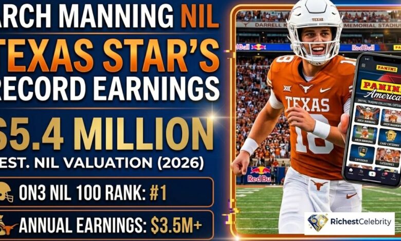 Arch Manning NIL Value 2026 Texas Star’s Record Earnings